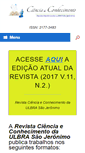 Mobile Screenshot of cienciaeconhecimento.com.br